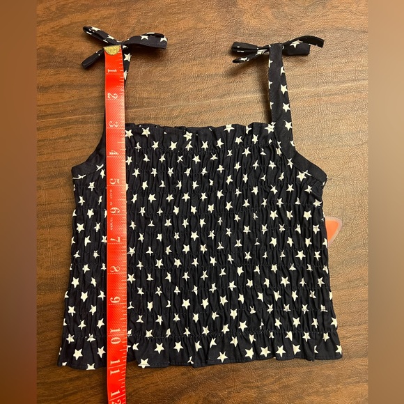Red, White, Blue Toddler 3T/3 Skort Smocked Tank Top Patriotic Stars America Set - Picture 10 of 12